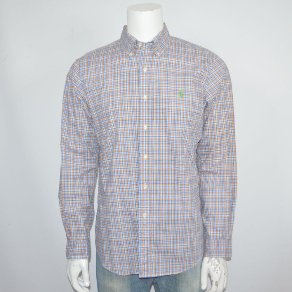 Polo Ralph Lauren Mens Plaid Classic Fit Oxford Shirt XL